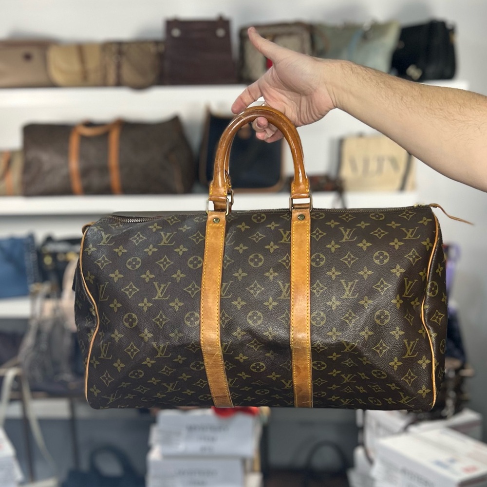 $3600 LV MONOGRAM KEEPALL 35' - Picture 1 of 1